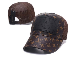 Discount Louis Vuitton Brown Trucker Mesh Snapback Hats 7011 For Sale