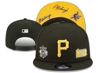 MLB Pittsburgh Pirates New Era Black Identity 9FIFTY Snapback Hat 3018