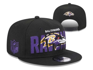NFL Baltimore Ravens New Era Black 2023 NFL Draft 9FIFTY Snapback Hat 3036