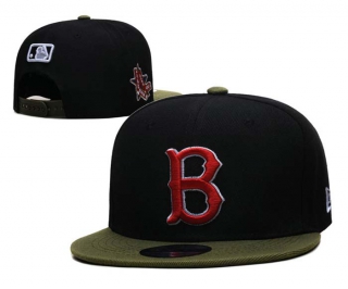 MLB Boston Red Sox New Era Black Green 9FIFTY Snapback Hat 6023