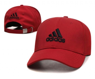 Adidas Classic Logo Curved Brim Adjustable Hats Red Black Wholesale 5Hats 2079