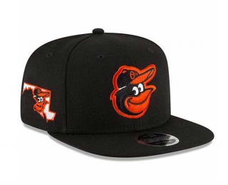 MLB Baltimore Orioles New Era Black 9FIFTY Snapback Hat 2012