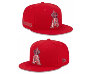 MLB Los Angeles Angels New Era Red Script Fill 9FIFTY Snapback Hat 2012