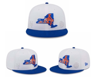 MLB New York Mets New Era White Royal State 9FIFTY Snapback Hat 2015