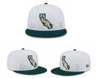 MLB Oakland Athletics New Era White Green State 9FIFTY Snapback Hat 2027