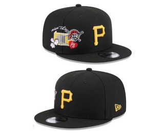 MLB Pittsburgh Pirates New Era Black 9FIFTY Snapback Hat 2008