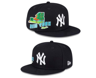 MLB New York Yankees New Era Navy Stateview 9FIFTY Snapback Hat 2207
