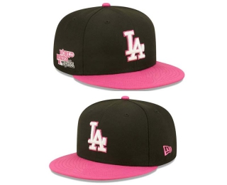 MLB Los Angeles Dodgers New Era Black Pink 1981 World Series 9FIFTY Snapback Hat 2183
