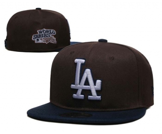 MLB Los Angeles Dodgers New Era Brown Navy 1981 World Series 9FIFTY Snapback Hat 2195