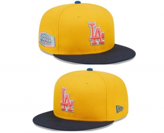 MLB Los Angeles Dodgers New Era Orange Navy 1962 Dodger Stadium 9FIFTY Snapback Hat 2222