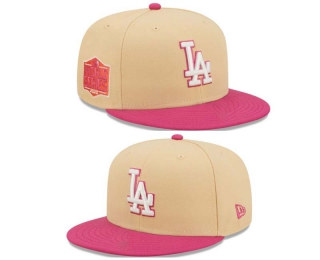 MLB Los Angeles Dodgers New Era Orange Pink 2020 World Series 9FIFTY Snapback Hat 2223