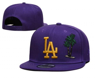MLB Los Angeles Dodgers New Era Purple Gold Logo 9FIFTY Snapback Hat 2229