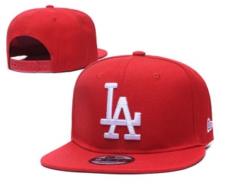 MLB Los Angeles Dodgers New Era Red White Logo 9FIFTY Snapback Hat 2234
