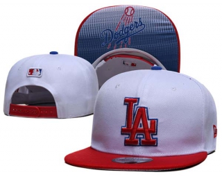 MLB Los Angeles Dodgers New Era White Red 9FIFTY Snapback Hat 2258