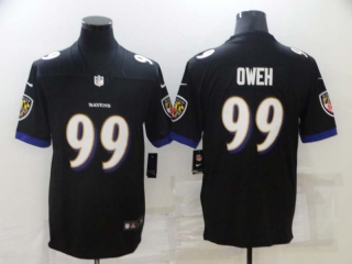 Men's Baltimore Ravens #99 Odafe Oweh Black 2021 Limited Football Jersey