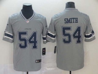 Men's Dallas Cowboys #54 Jaylon Smith Gray Stitched NFL Limited Inverted Legend Jersey