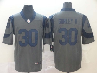 Men's Los Angeles Rams #30 Todd Gurley II Gray Inverted Legend Limited Jersey