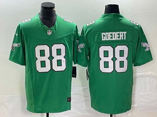 Men's Philadelphia Eagles #88 Dallas Goedert Green 2023 F.U.S.E. Limited Throwback Stitched Jersey (1)