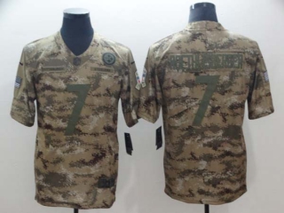 Men's Pittsburgh Steelers #7 Ben Roethlisberger Camo Stitched NFL Limited 2018 Salute To Service Jersey