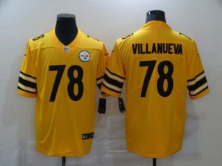 Men's Pittsburgh Steelers #78 Alejandro Villanueva Gold Inverted Legend Stitched NFL Nike Limited Jersey