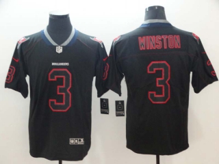 Men's Tampa Bay Buccaneers #3 Jameis Winston Black Stitched NFL Limited Jersey