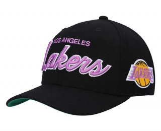 NBA Los Angeles Lakers New Era Black 9FIFTY Snapback Hat 2106