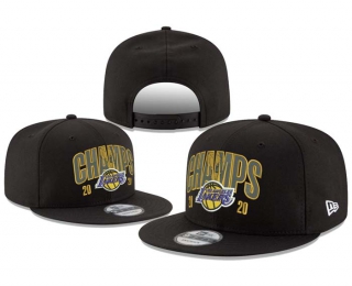 NBA Los Angeles Lakers New Era Black 2020 NBA Finals Champions 9FIFTY Snapback Hat 8043