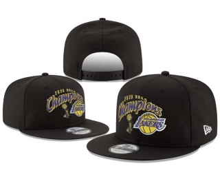 NBA Los Angeles Lakers New Era Black 2020 NBA Finals Champions 9FIFTY Snapback Hat 8044