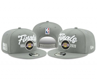 NBA Los Angeles Lakers New Era Gray 2020 NBA Finals Champions 9FIFTY Snapback Hat 8049