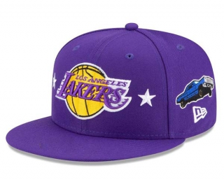 NBA Los Angeles Lakers New Era Purple 9FIFTY Snapback Hat 2108