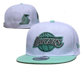 NBA Los Angeles Lakers New Era White Teal 9FIFTY Snapback Hat 2109