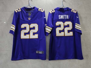 Men's Minnesota Vikings #22 Harrison Smith Purple 2023 F.U.S.E. Vapor Untouchable Limited Stitched Football Jersey
