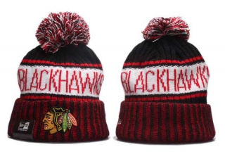 NHL Chicago Blackhawks New Era Red Black Knit Beanies Hat 5002