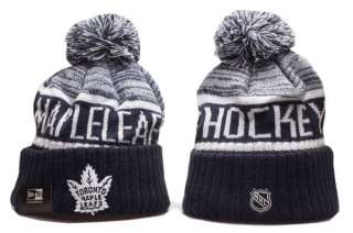 NHL Toronto Maple Leafs New Era Gray Navy Knit Beanies Hat 5002