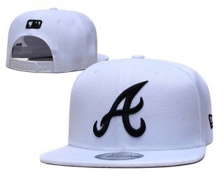 MLB Atlanta Braves New Era White 9FIFTY Snapback Hat 2050