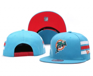 NFL Miami Dolphins New Era Light Blue Orange 9FIFTY Snapback Hat 5002