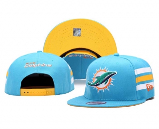NFL Miami Dolphins New Era Light Blue Yellow 9FIFTY Snapback Hat 5003
