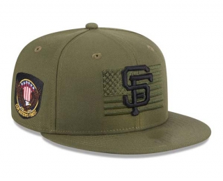 MLB San Francisco Giants New Era Green 2023 Armed Forces Day On-Field 9FIFTY Snapback Hat 2022