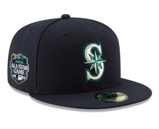 MLB Seattle Mariners New Era Navy 2023 MLB All-Star Game Side Patch 9FIFTY Snapback Hat 2019