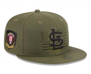 MLB St. Louis Cardinals New Era Green 2023 Armed Forces Day On-Field 9FIFTY Snapback Hat 2022