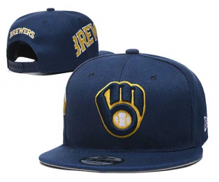 MLB Milwaukee Brewers New Era Navy 9FIFTY Snapback Hat 3009