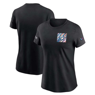 Women's Indianapolis Colts 2023 NFL Crucial Catch Sideline Tri-Blend Nike Black T-Shirt