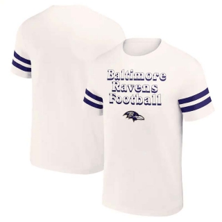 Men's Baltimore Ravens NFL x Darius Rucker Collection By Fanatics Cream Vintage T-Shirt