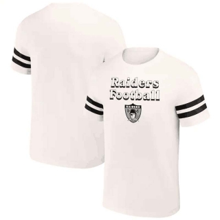 Men's Las Vegas Raiders NFL x Darius Rucker Collection By Fanatics Cream Vintage T-Shirt