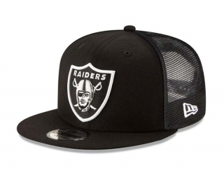 NFL Las Vegas Raiders New Era Black Classic Trucker 9FIFTY Snapback Hat 2083
