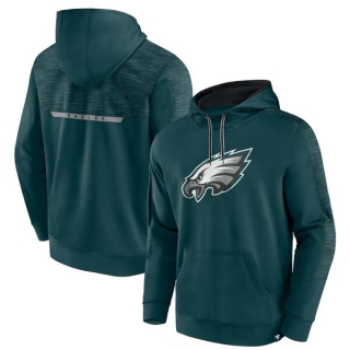 Men's NFL Philadelphia Eagles Fanatics Branded Midnight Green Defender Evo Pullover Hoodie