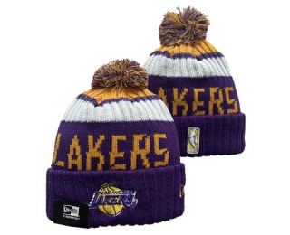 NBA Los Angeles Lakers New Era Purple Beanies Knit Hat 3038