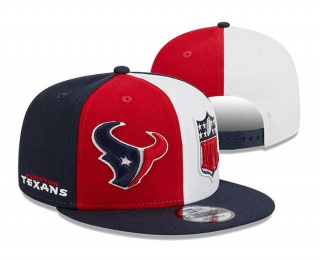 NFL Houston Texans New Era Red Navy 2023 Sideline 9FIFTY Snapback Hat 3013