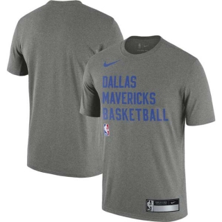 Men's NBA Dallas Mavericks Nike Heather Gray 2023-24 Sideline Legend Performance Practice T-Shirt