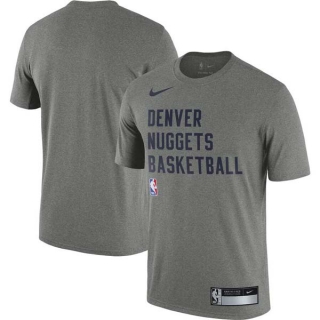 Men's NBA Denver Nuggets Nike Heather Gray 2023-24 Sideline Legend Performance Practice T-Shirt